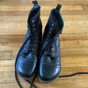Black Genuine Leather Boots